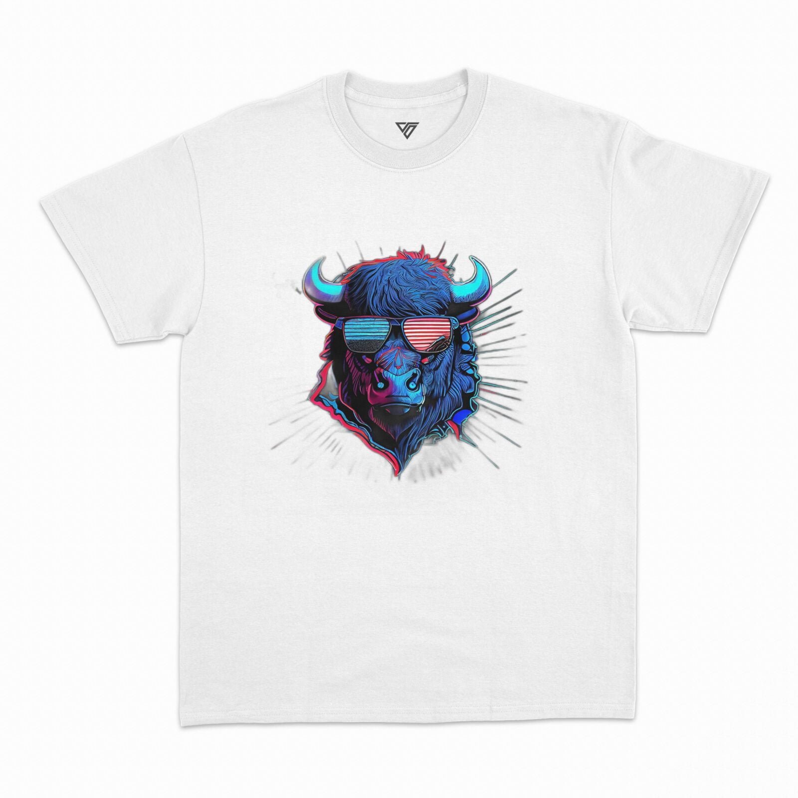 USA Bull on GamaFlo White T-Shirt