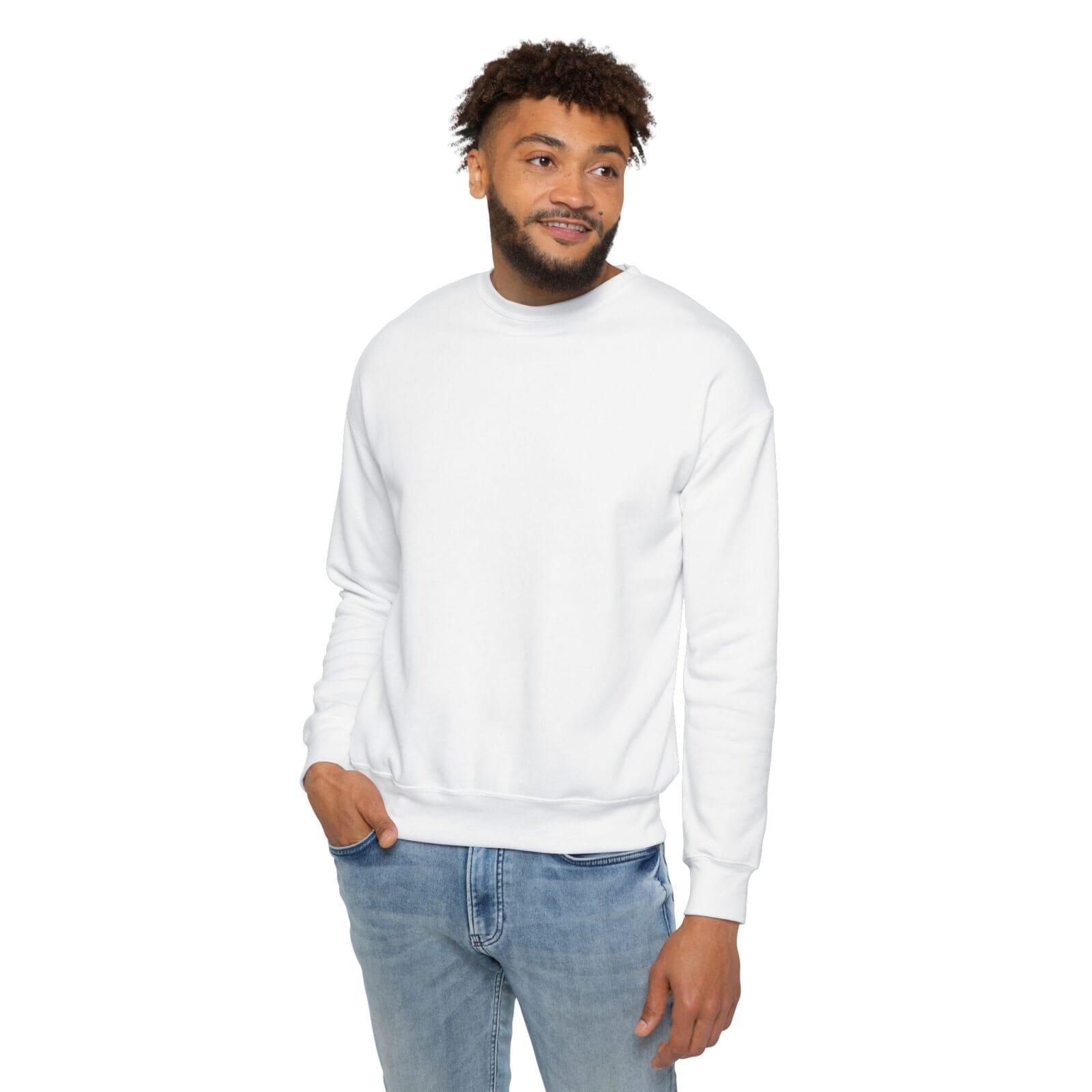 Bella Canvas 3945 front man modeling