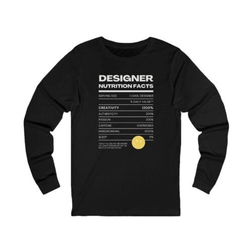 Designer Creativity & Motivation Unisex Long Sleeve Tee