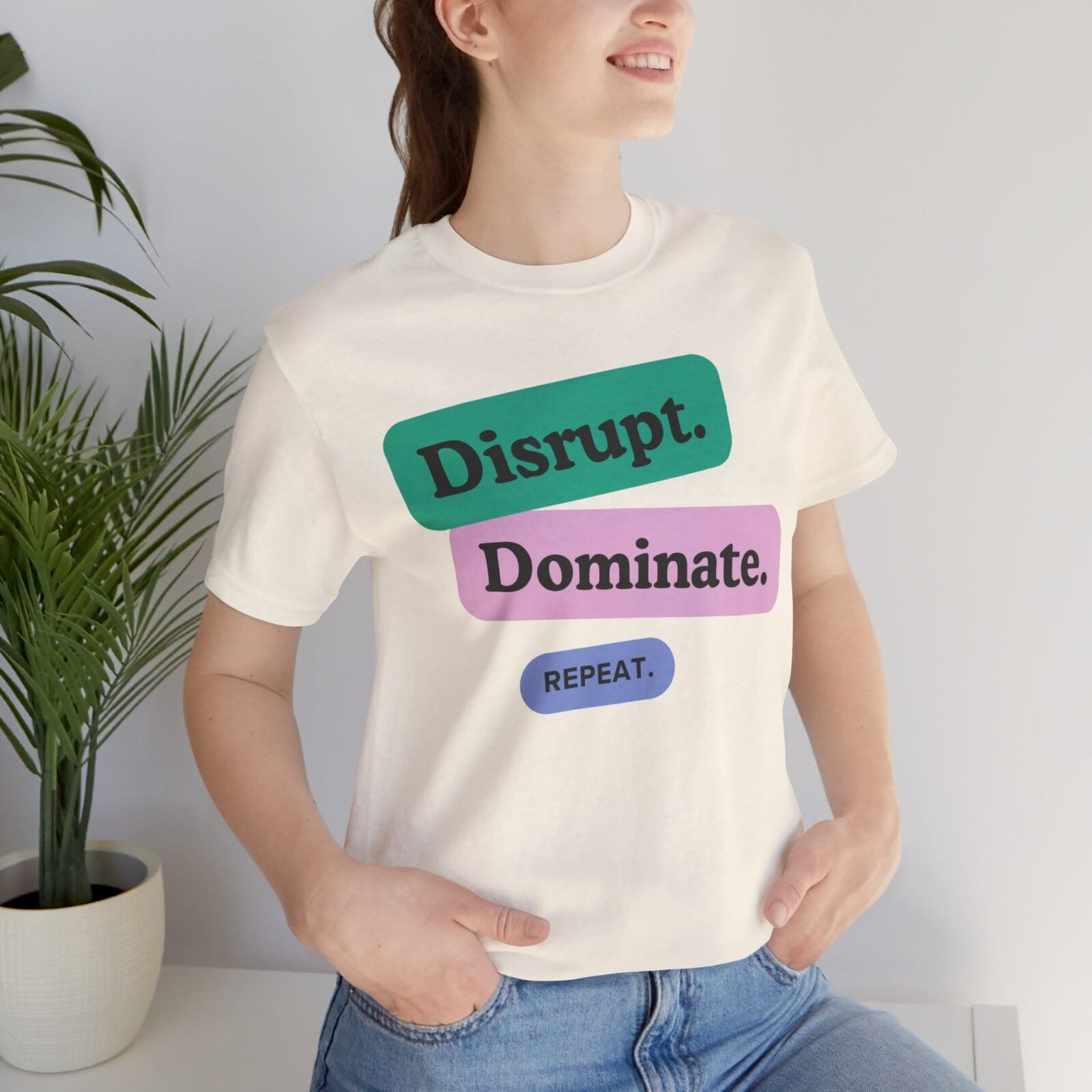 Motivational Unisex Tee - Disrupt, Dominate, Repeat - Image 15