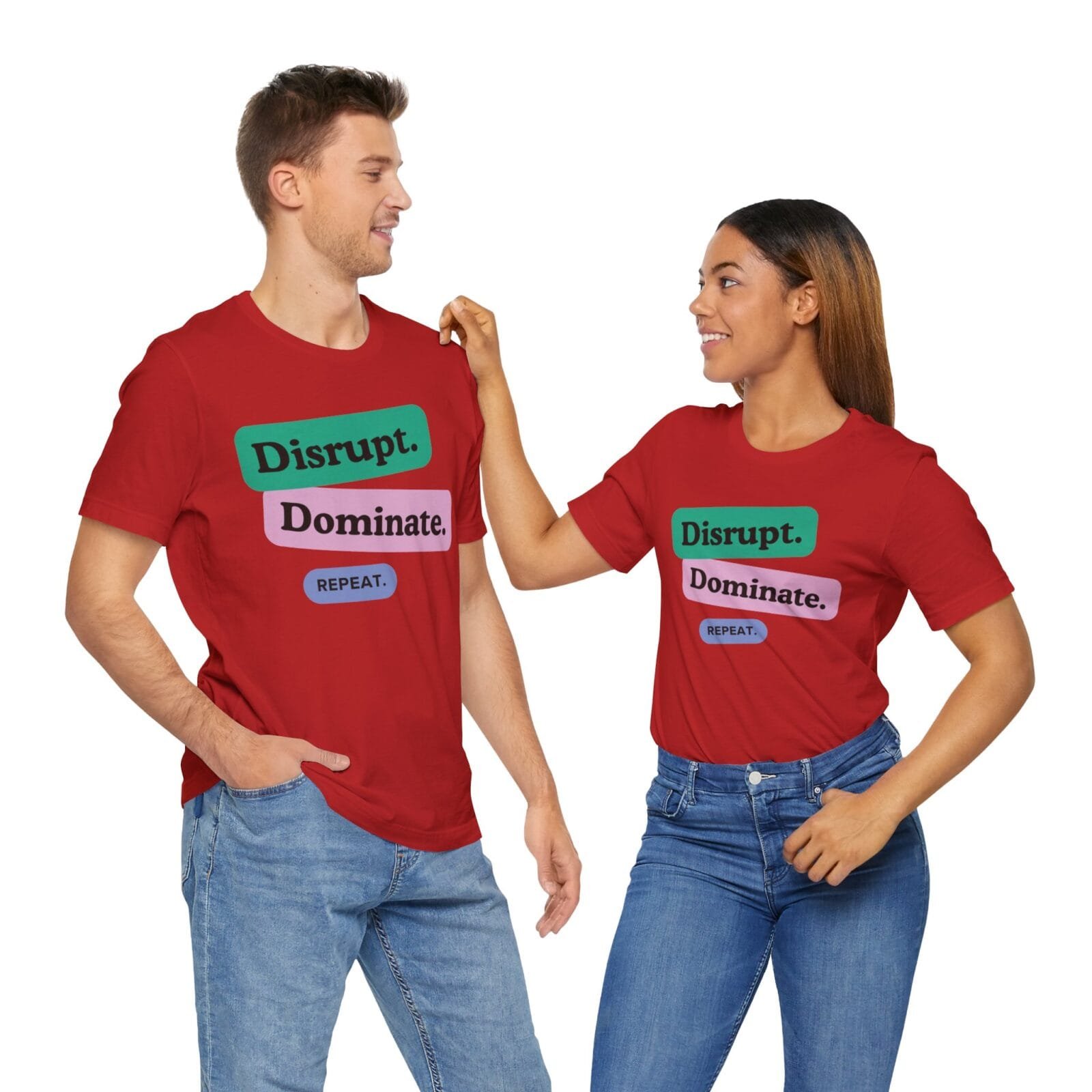 Motivational Unisex Tee - Disrupt, Dominate, Repeat - Image 11